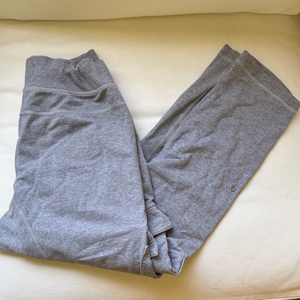lululemon athletica Heather Gray Cargo Drawstring Joggers